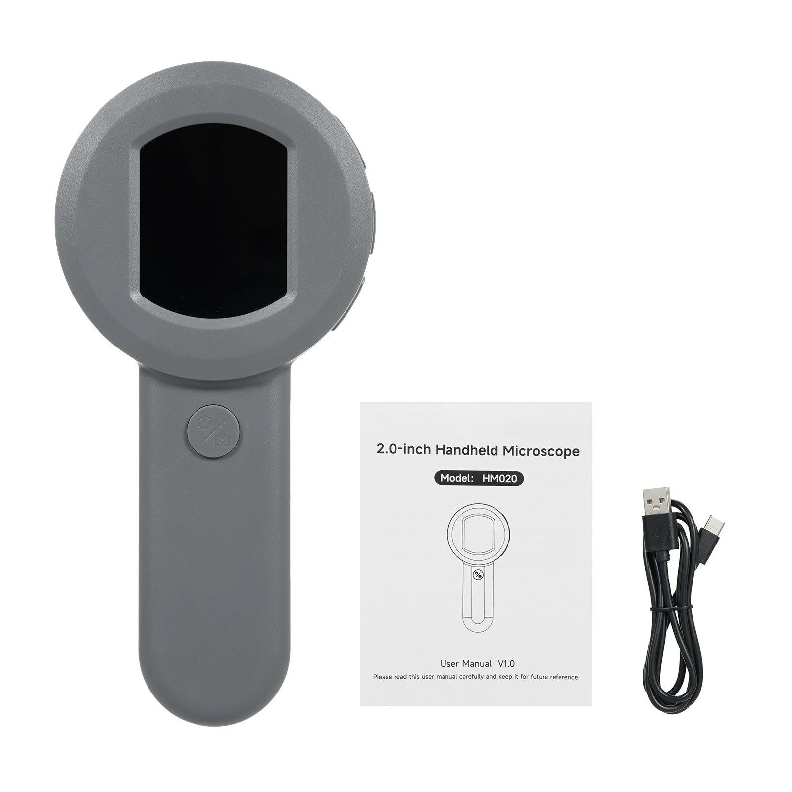 HM020 16MP Handheld Digital Microscope 100X Magnification 2 Inch IPS hm020-16mp-handheld-digital-microscope-100x-magnification-2-inch-ips