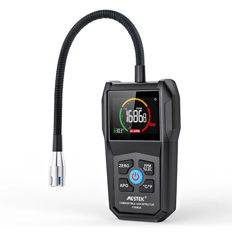 MESTEK CGD-02A Digital Gas Leak Detector & Air Quality Analyzer