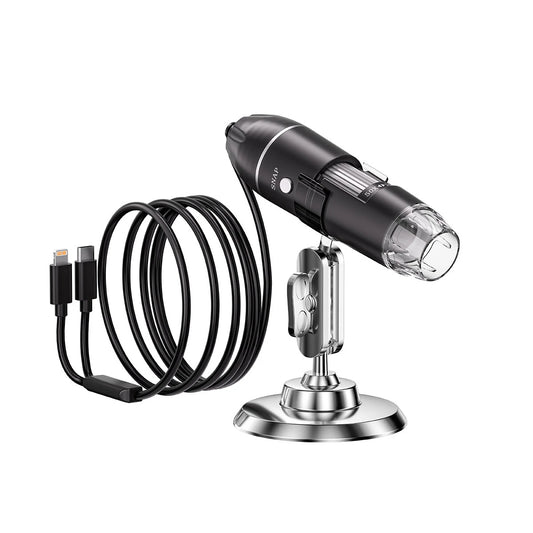INSKAM 321P 1600X 2MP Handheld Digital Microscope with 8 LED and Stand