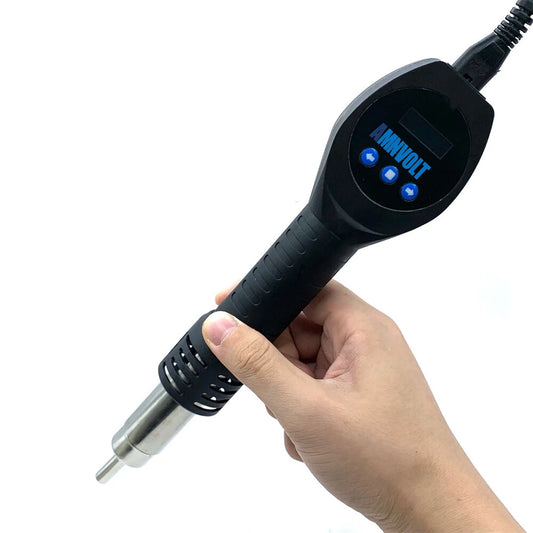 Compact 550W Heat Gun with OLED Display & Adjustable Temperature (100-450°C) – Brushless Motor, EU/US Plug