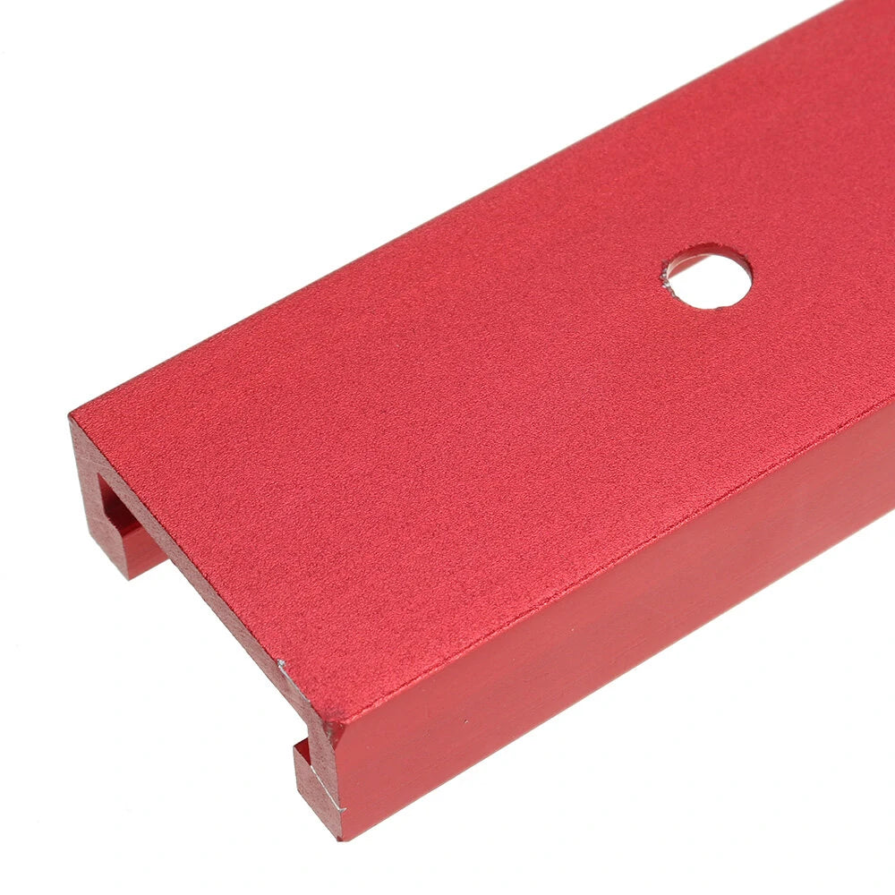 Adjustable Red T-slot Miter Track 300-1220mm for Woodworking Table Saw & Router Table, 30x12.8mm Fixture