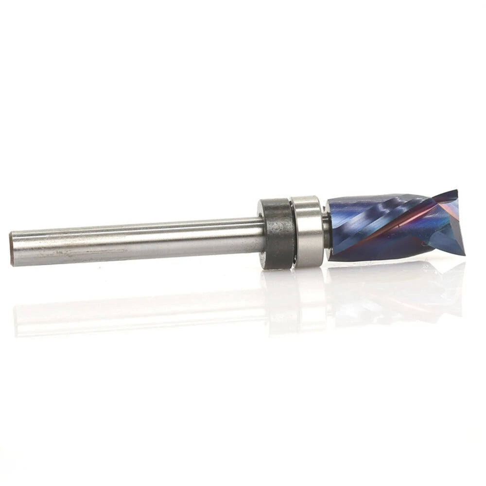 High-End Blue Nano Coated Milling Cutter with Extended Hard Alloy Shaft for Precision Woodworking