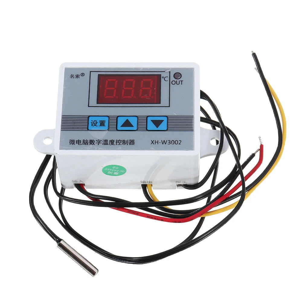 5pcs 220V XH-W3002 Digital Thermostat - High Precision 0.1° Temperature Control Switch for Heating & Cooling