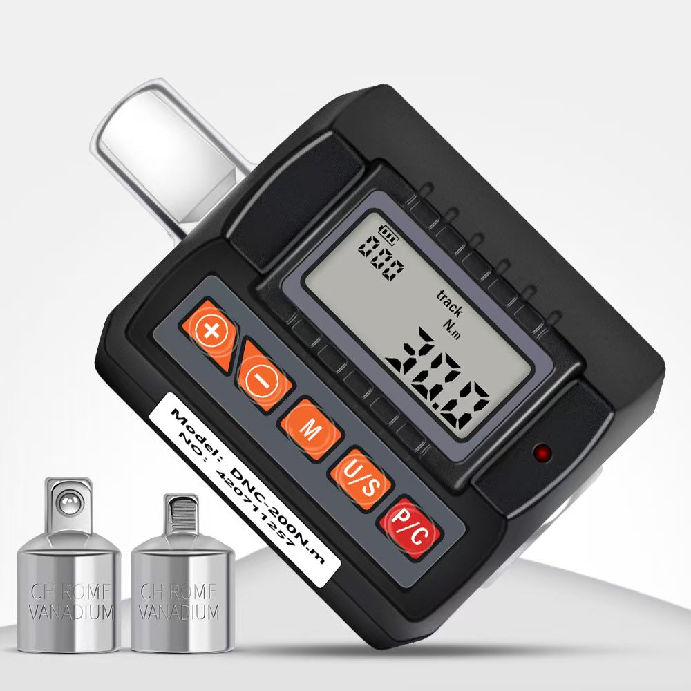 Digital Torque Meter Wrench Tester 1/2 Drive with Sound & Light Alarm, High Accuracy Backlit Display, 4 Units - Ideal for Automotive, Bike, Motorcycle, DIY & Home Repairs