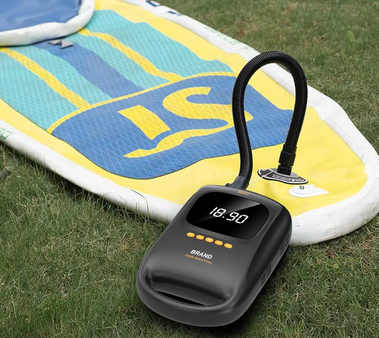 20PSI High Pressure Digital Electric Air Pump with LCD for Inflatable SUP Paddle Board