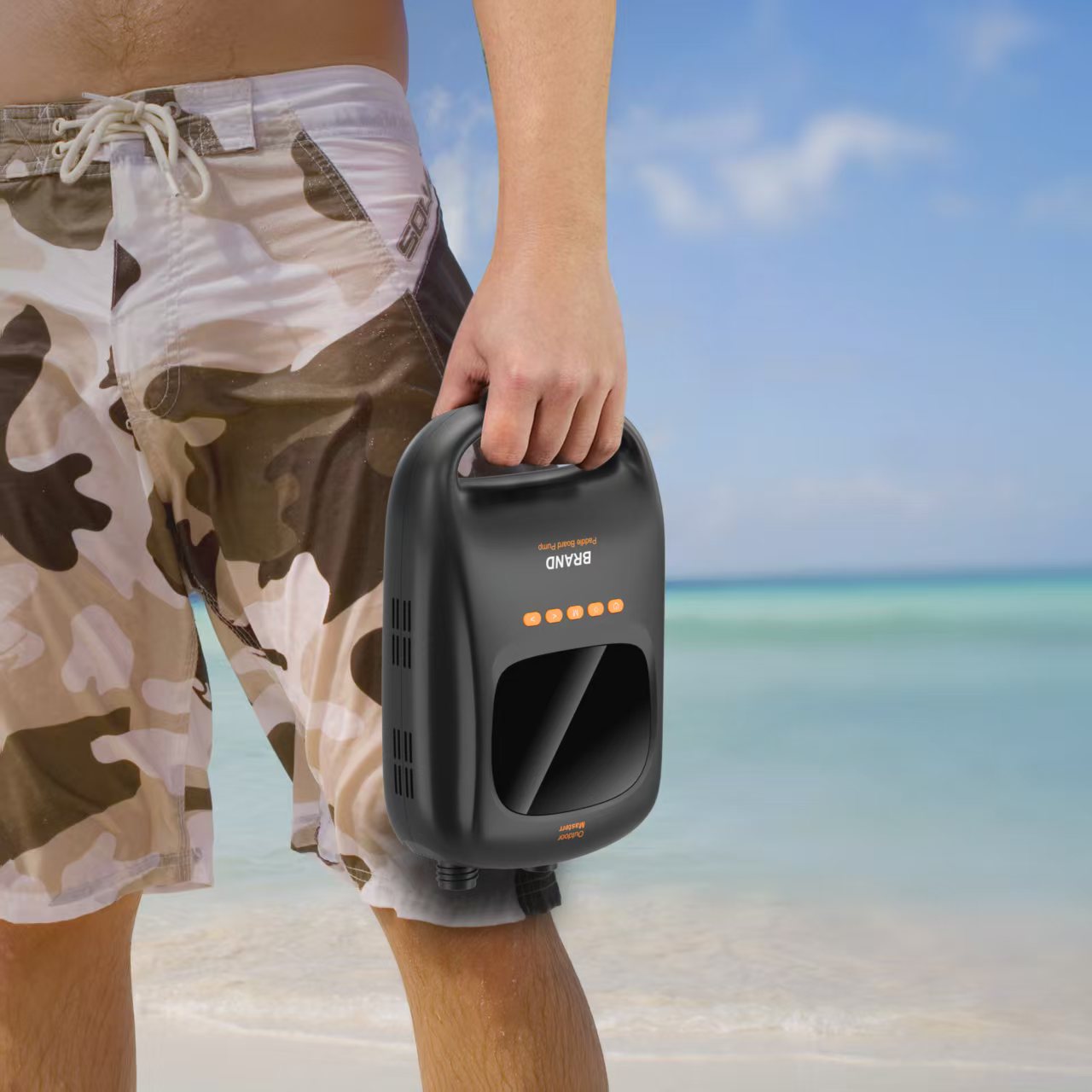 20PSI High Pressure Digital Electric Air Pump with LCD for Inflatable SUP Paddle Board