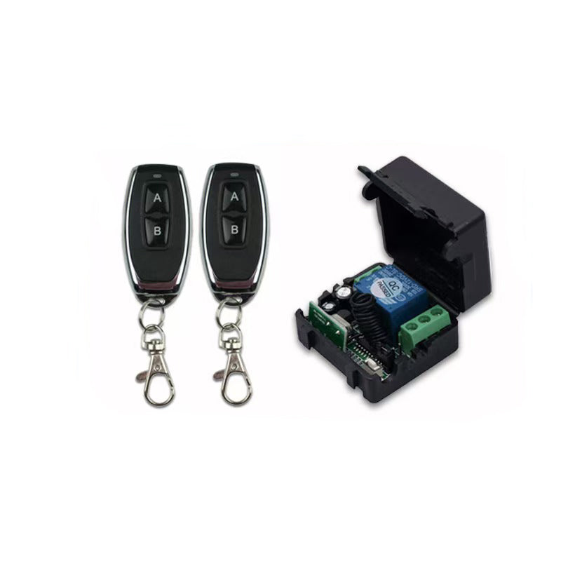 12V 1CH Wireless Relay Receiver Module with 2 RF Transmitters (433Mhz)