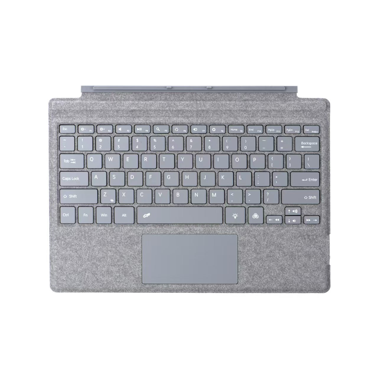 Colorful Backlit Microsoft Surface Pro Keyboard - Slim Magnetic Design with 10m Range (Compatible BT 5.1 for Surface Pro 3/4/5/7 & 8/9/10/11)