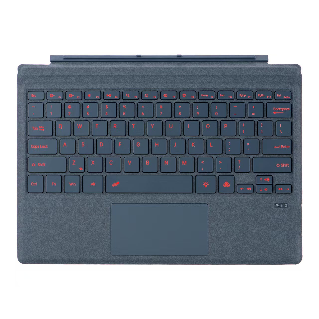 Colorful Backlit Microsoft Surface Pro Keyboard - Slim Magnetic Design with 10m Range (Compatible BT 5.1 for Surface Pro 3/4/5/7 & 8/9/10/11)