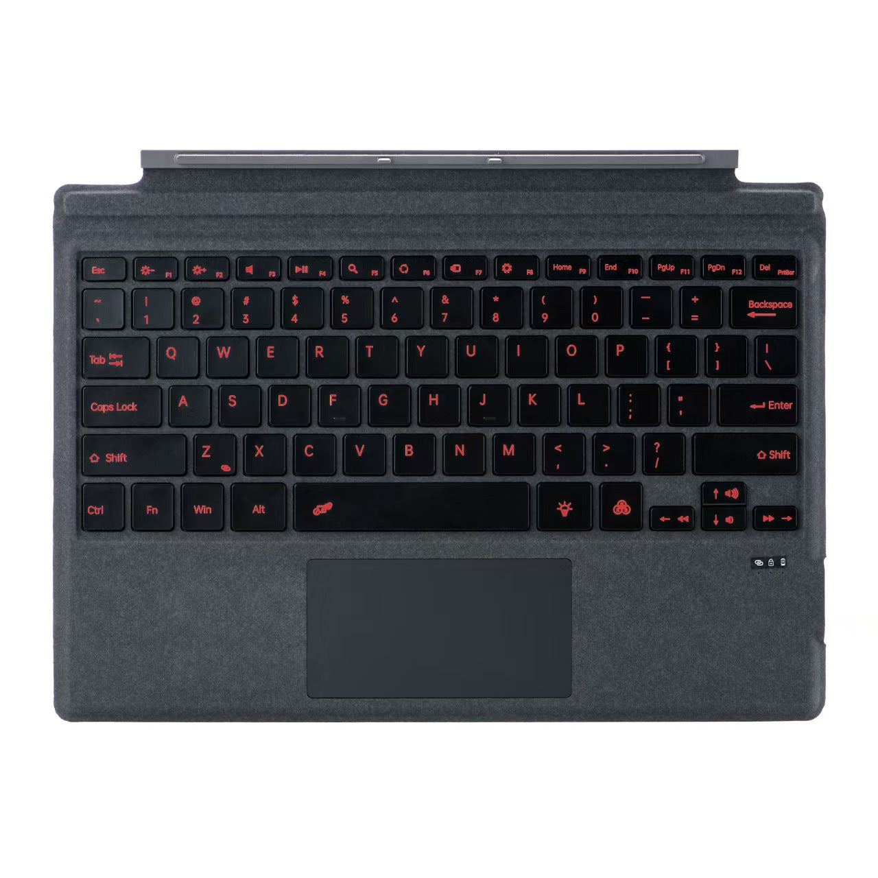 Colorful Backlit Microsoft Surface Pro Keyboard - Slim Magnetic Design with 10m Range (Compatible BT 5.1 for Surface Pro 3/4/5/7 & 8/9/10/11)