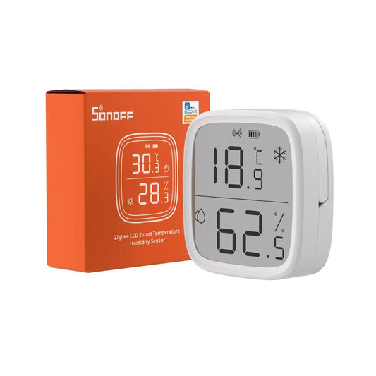 SONOFF SNZB-02D LCD Smart Temperature & Humidity Sensor with Real-Time App Monitoring, Compatible with ZB Bridge-P, ZB Dongle, NS Panel