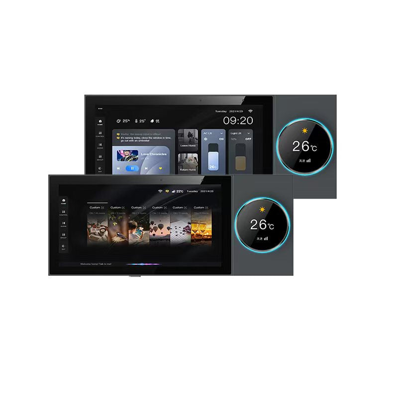 6-Inch Smart Home Control Panel – Touchscreen & Knob All-in-One Gateway, Relay Version & Music Player Version, Wall-Mount Controller for Smart Devices