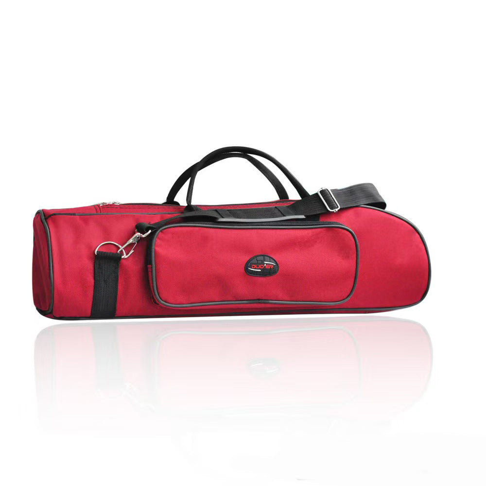 Water-Resistant Trumpet Gig Bag, 600D Oxford Cloth, Adjustable Shoulder Strap, 5mm Padded, with Pocket