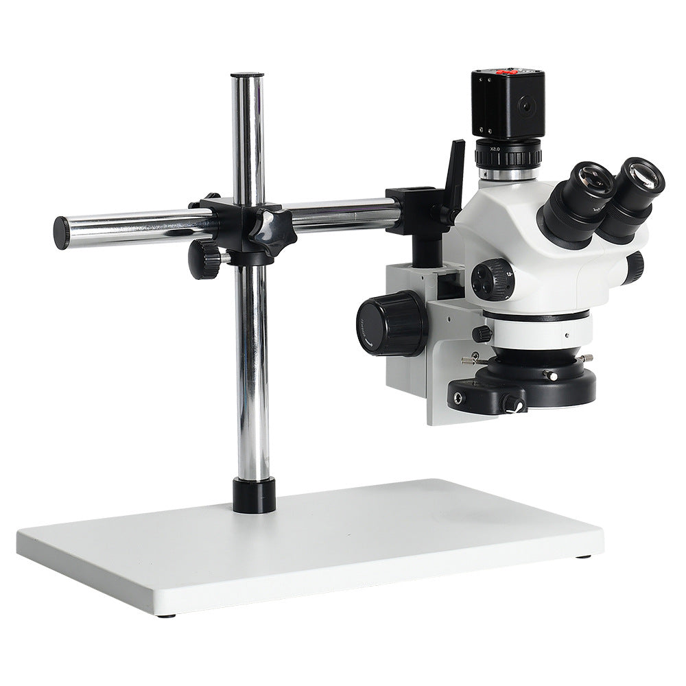 4K HDMI Video Camera Microscope, 24MP Simul-Focal, 3.5X–100X Stereo Trinocular Microscope with CTV Adapter & Barlow Lenses