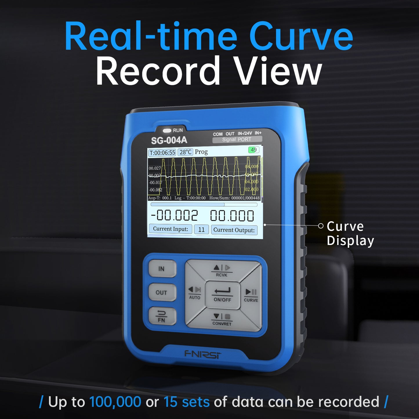 FNIRSI SG-004A Signal Generator & Process Calibrator: 0-24V, 4-20mA, Analog Voltage/Current, Thermocouple, Resistance