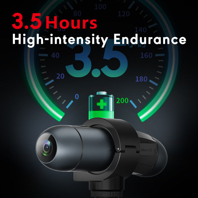 Anytek S50+ 4K Helmet Camera – Dual Front & Rear Recording, Wireless Remote Control, 170° Wide Angle, 1600mAh Battery, Motorcycle & Bicycle Action Camera
