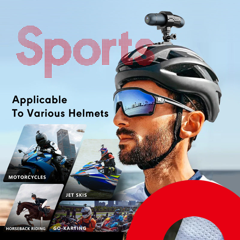 Anytek S50+ 4K Helmet Camera – Dual Front & Rear Recording, Wireless Remote Control, 170° Wide Angle, 1600mAh Battery, Motorcycle & Bicycle Action Camera
