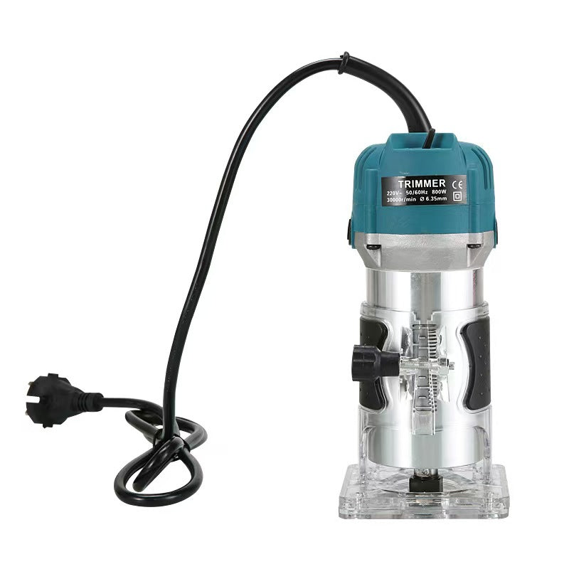 Dual Voltage 30000RPM Electric Hand Trimmer Router, 6.35mm Wood Laminate Cutting Machine