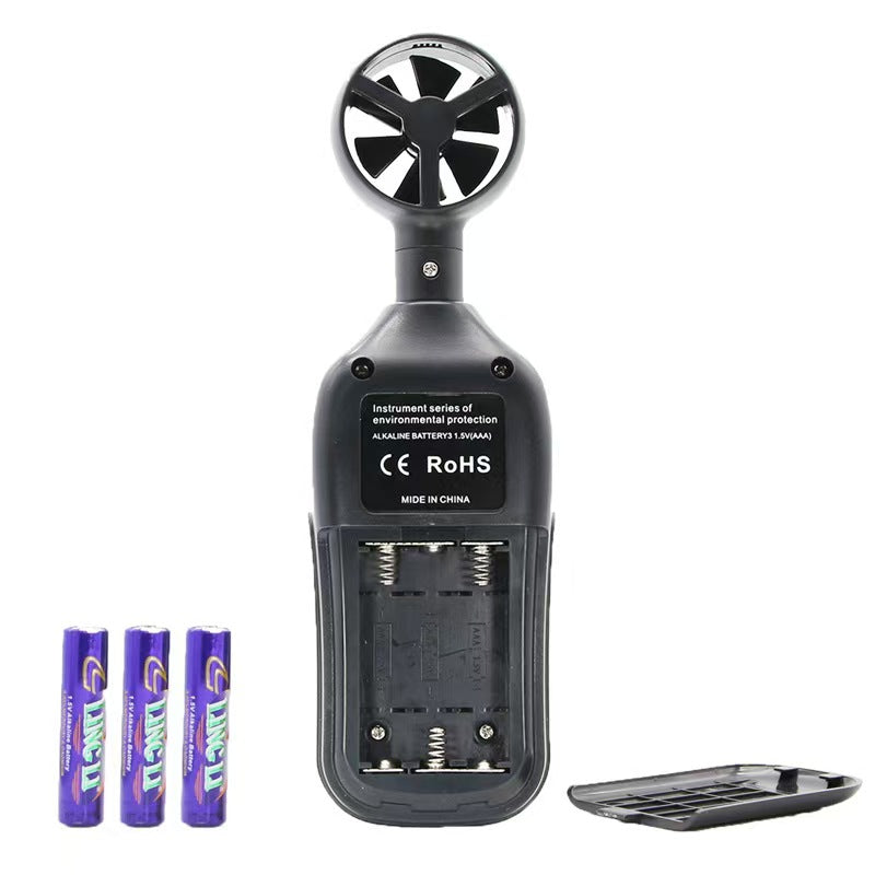 Digital Anemometer Handheld High-Precision Wind Speed & Temperature Meter with Backlit LCD