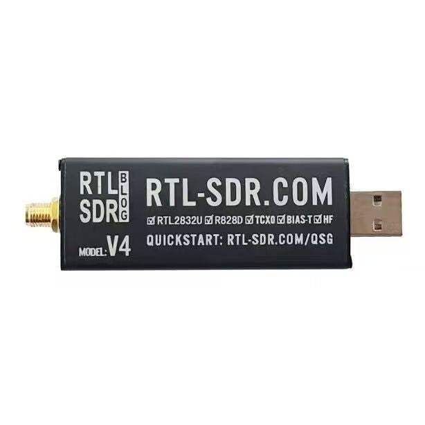 RTL-SDR Blog V4 Software Defined Radio with Dipole Antenna Kit – 500 kHz to 1.7 GHz
