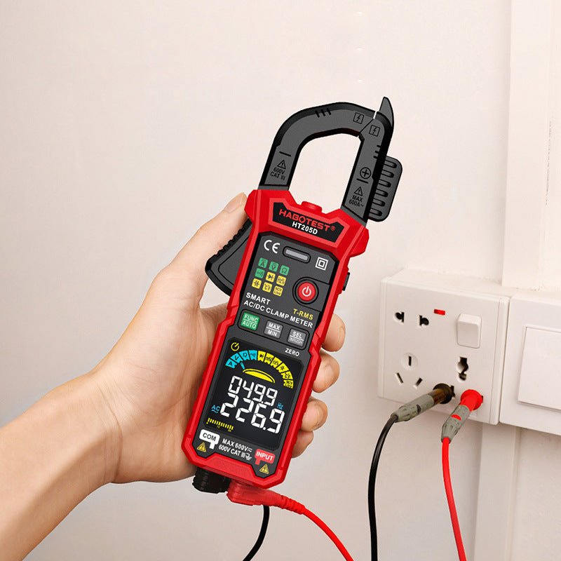 HABOTEST HT205D 600A Clamp Meter | True RMS | Auto Range | NCV | Inrush Current | Temperature Measurement