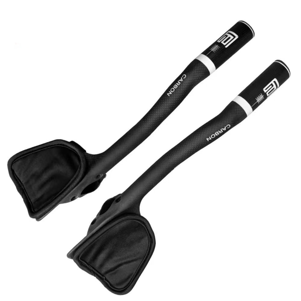 Carbon Fiber TT Aero Handlebar 31.8mm Tri Bars Rest for Bicycles