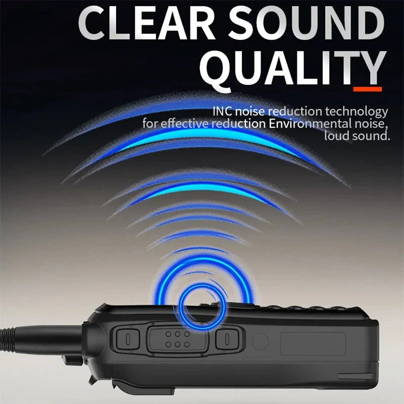 Baofeng UV-28 10W Multi-Band Ham Radio: 999 CH, 3-10km Range, Wireless Frequency Copy, DTMF, Noise Cancelling, Rechargeable Walkie Talkie