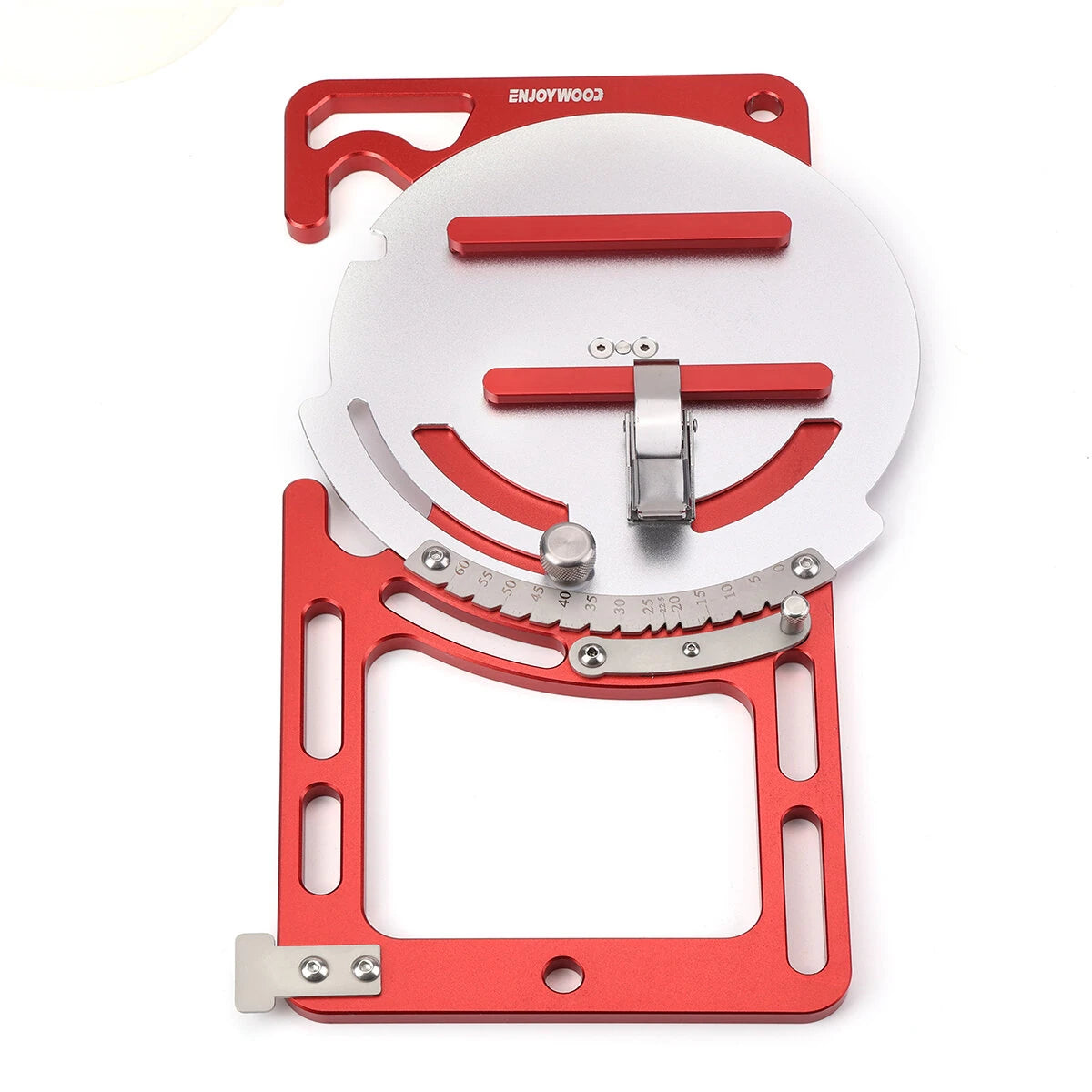 ENJOYWOOD Adjustable Aluminum Alloy Track Square Saw Rail Guide for Engraving & Woodworking