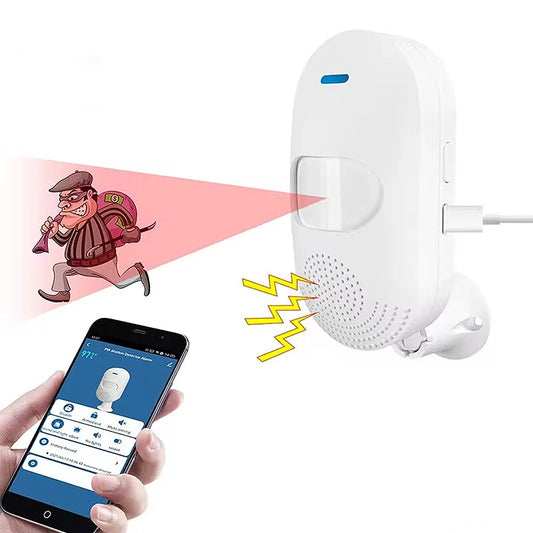 Smart Life Tuya WiFi PIR Motion Detector Infrared Alarm Security Sensor with Remote APP Monitoring