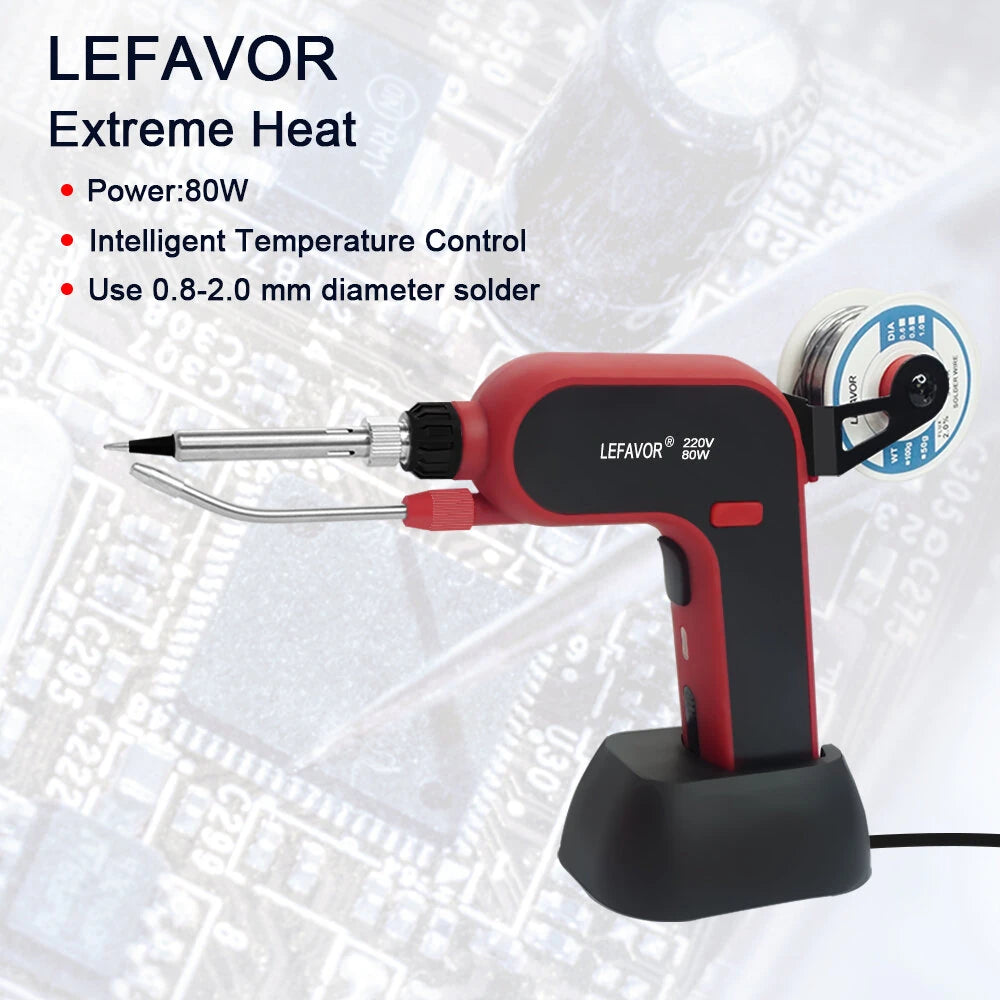80W/120W Auto-Feed Electric Soldering Iron Gun - Handheld Internal Heating Welding Tool