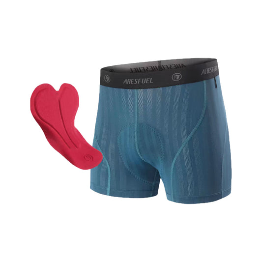 Mens Breathable Padded Bike Shorts - Lightweight Cycling Gear for Mountain Biking & Long-Distance Rides