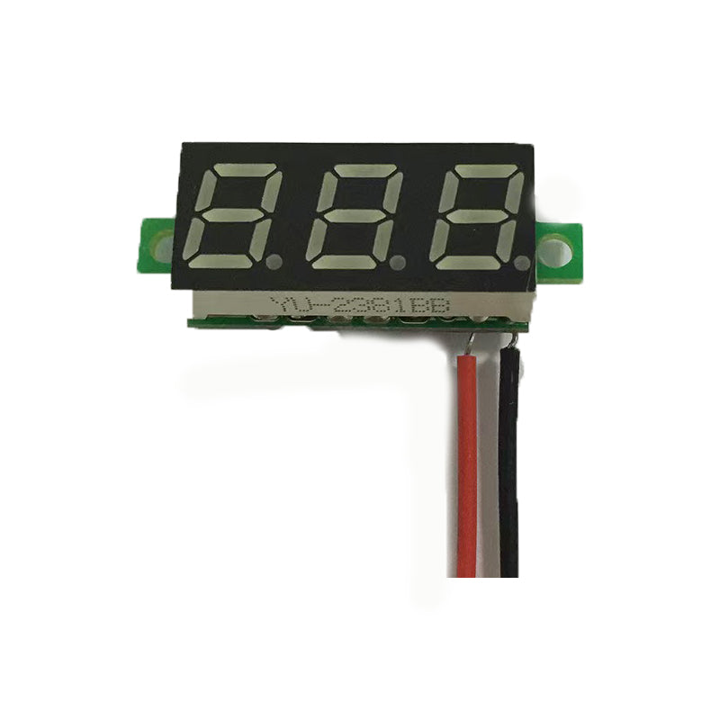5PCS 0.28" Mini DC Digital Voltmeter 0–100V – 2-Wire & 3-Wire LED Voltage Meter (Red / Blue / Yellow / Green)