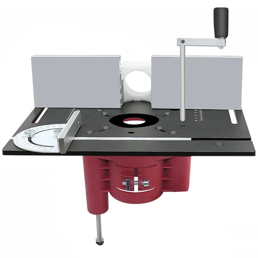 Durable Router Lift with Rapid Elevation for 63.8~65.5mm Motors and Drum Sanders – Versatile Woodworking Plate Insert