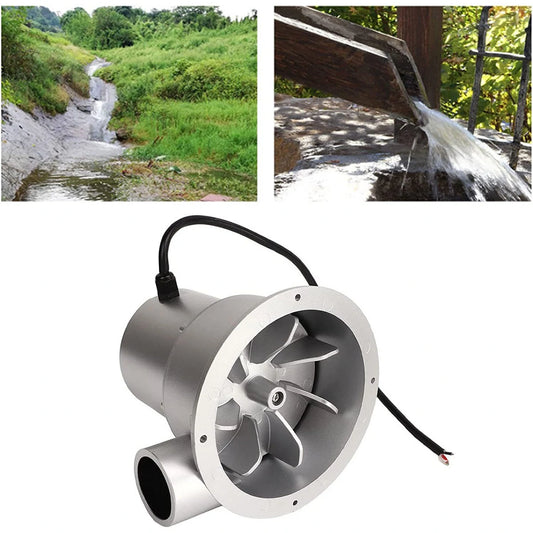 Compact Micro Hydro Generator – SJ Series (36W/50W/100W) – 12V / 24V Battery Charging, High-Efficiency Water Turbine for Off-Grid Power