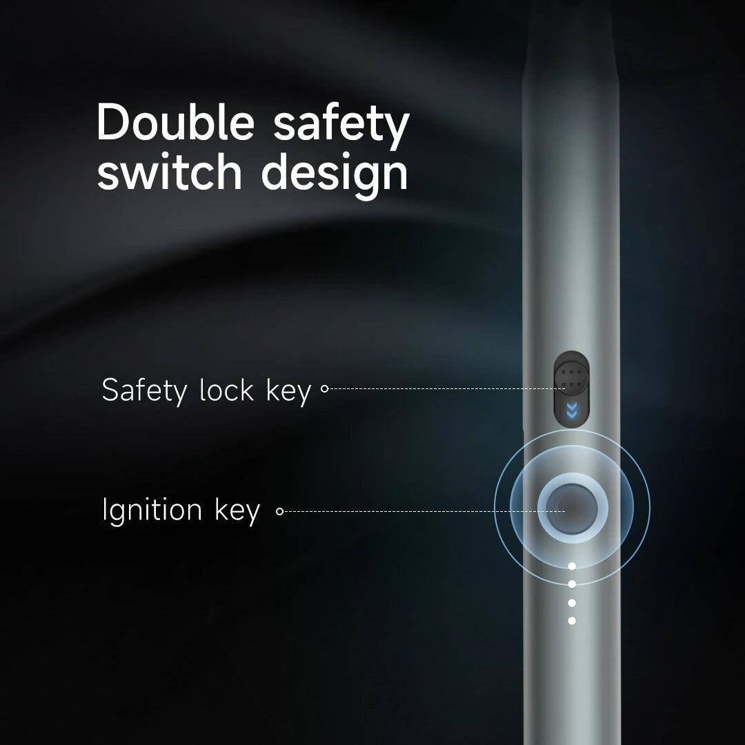 ATUMAN IG1 Plasma Ignition Pen - Safe Plasma Technology, Type-C Rechargeable, Aluminum Alloy, Visual Battery Indicator, Double Safety Switch