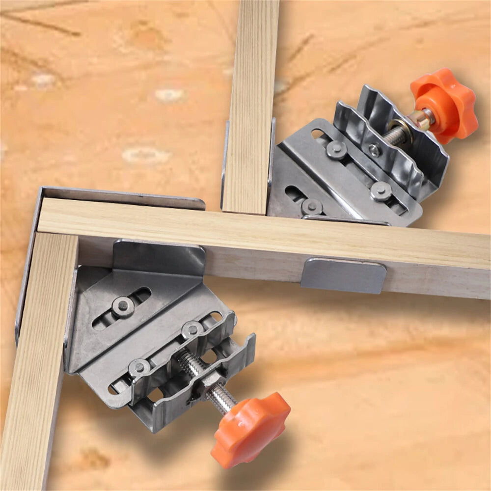 Premium Right Angle Clamp for Woodworking, Adjustable 16-35mm for T-L Joints, Versatile Joinery Tool