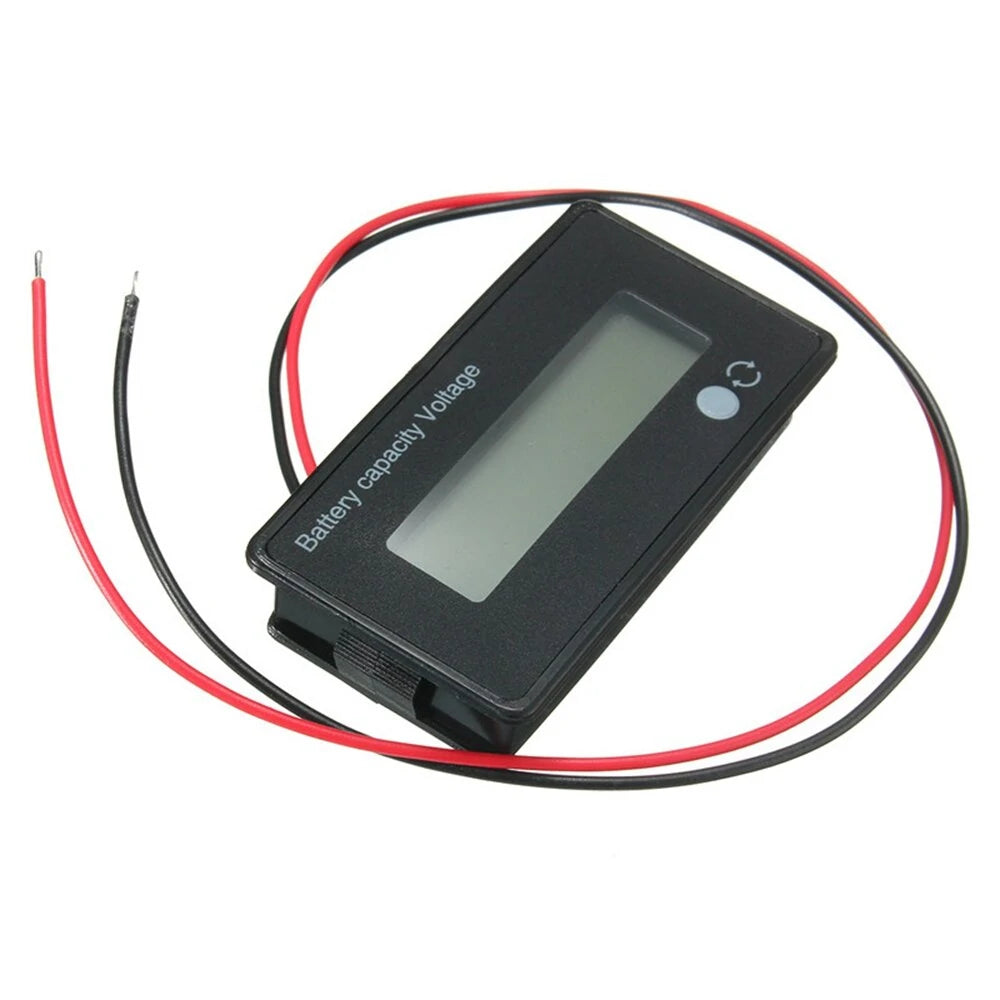 5Pcs Multi-Voltage LCD Battery Capacity Indicator Digital Voltmeter for Lead Acid & Lithium Batteries