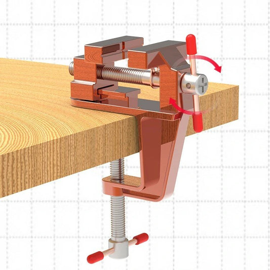 Upgraded Mini Aluminum Alloy Clamp-on Bench Vise for Woodworking & Metalworking