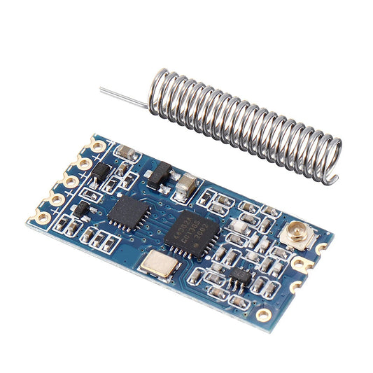 Geekcreit 5Pcs HC-12 433MHz Wireless Serial Transceiver Module - SI4438, 1000M Range