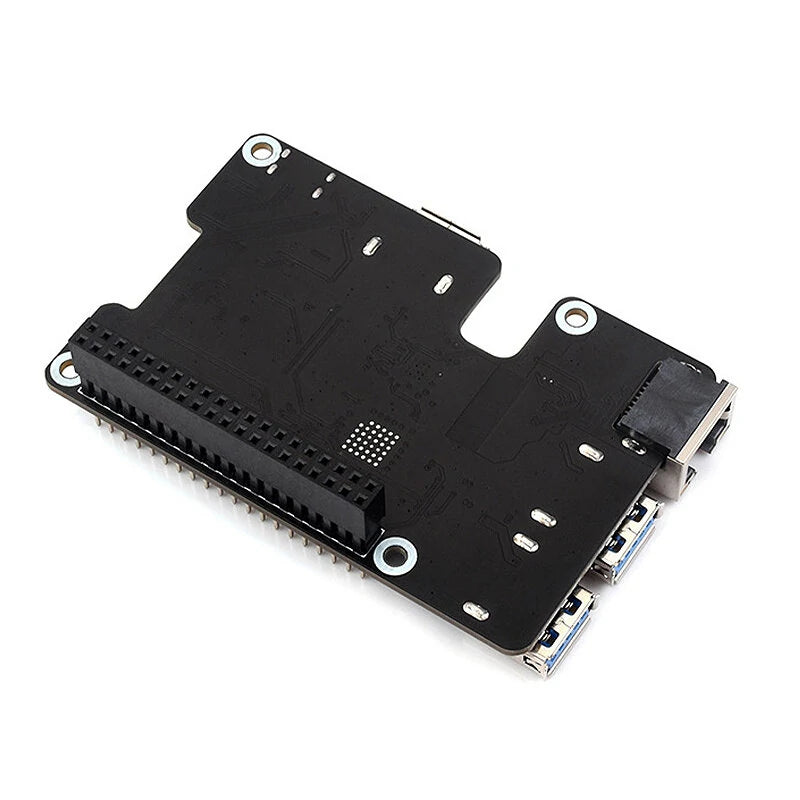 Raspberry Pi 5 PCIe Expansion HAT: Gigabit Ethernet & 3x USB 3.2 Gen1 - Plug and Play