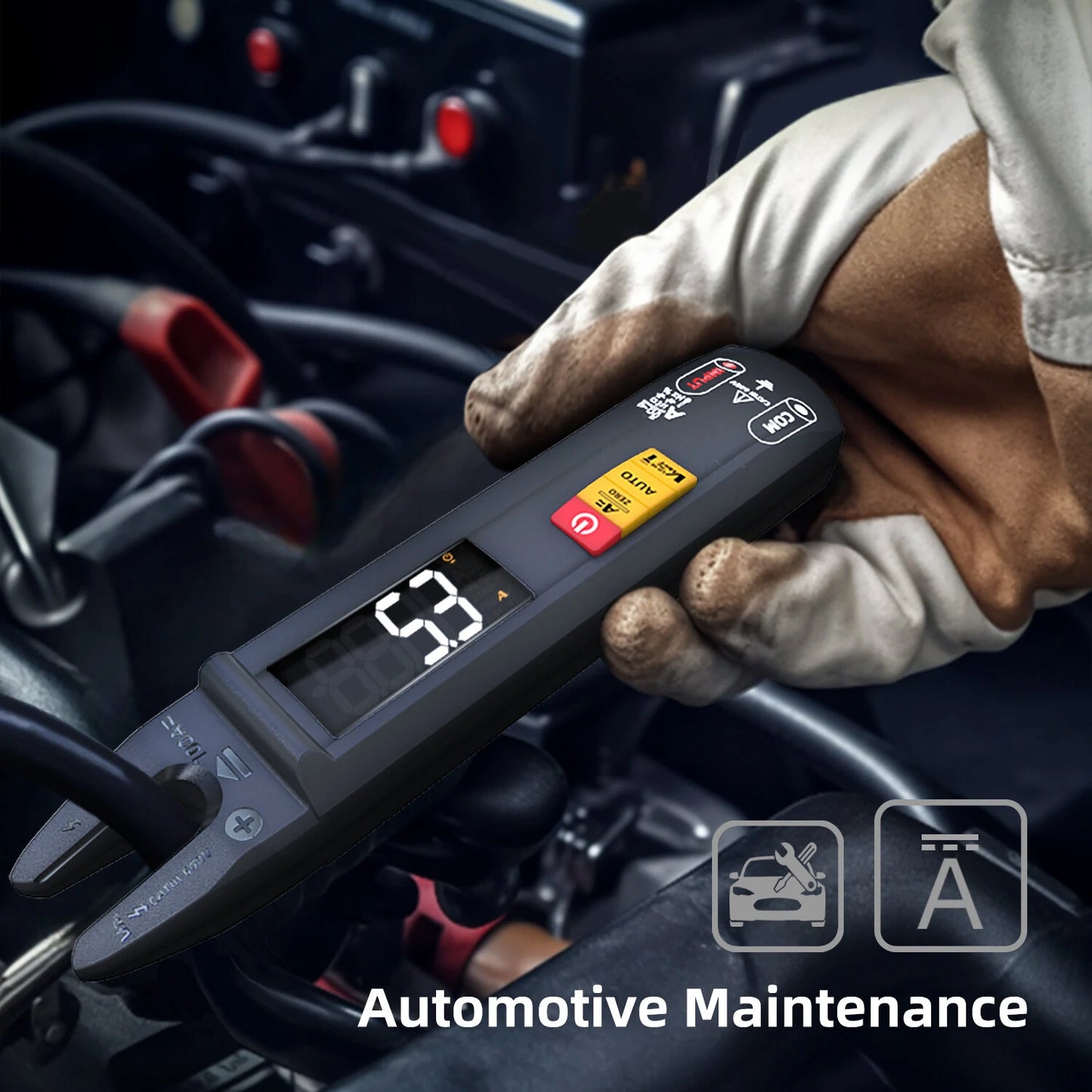 BSIDE U1 Intelligent Multimeter: LED Flashlight, AC/DC Recognition, Reliable Burn Protection, Capacitance Test, V~Alert Live Wire Check - Essential for Electrical Maintenance