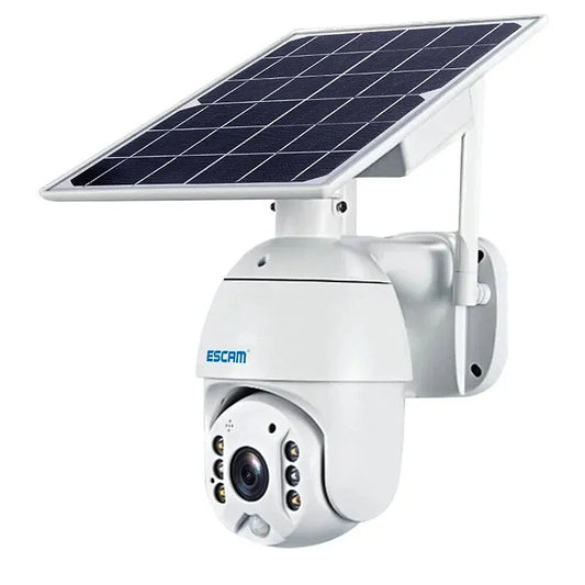 ESCAM QF280 Solar Powered 1080P WiFi PTZ Camera, Night Vision, Two-Way Audio, IP66 Waterproof CCTV Home Surveillance
