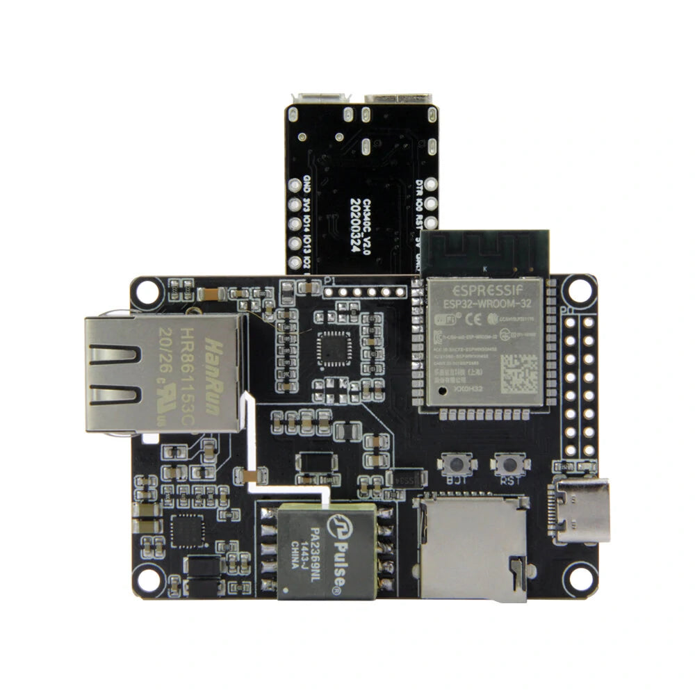 ESP32 Ethernet Adapter & Downloader - LILYGO® TTGO T-Internet-POE LAN8720A Expansion Board