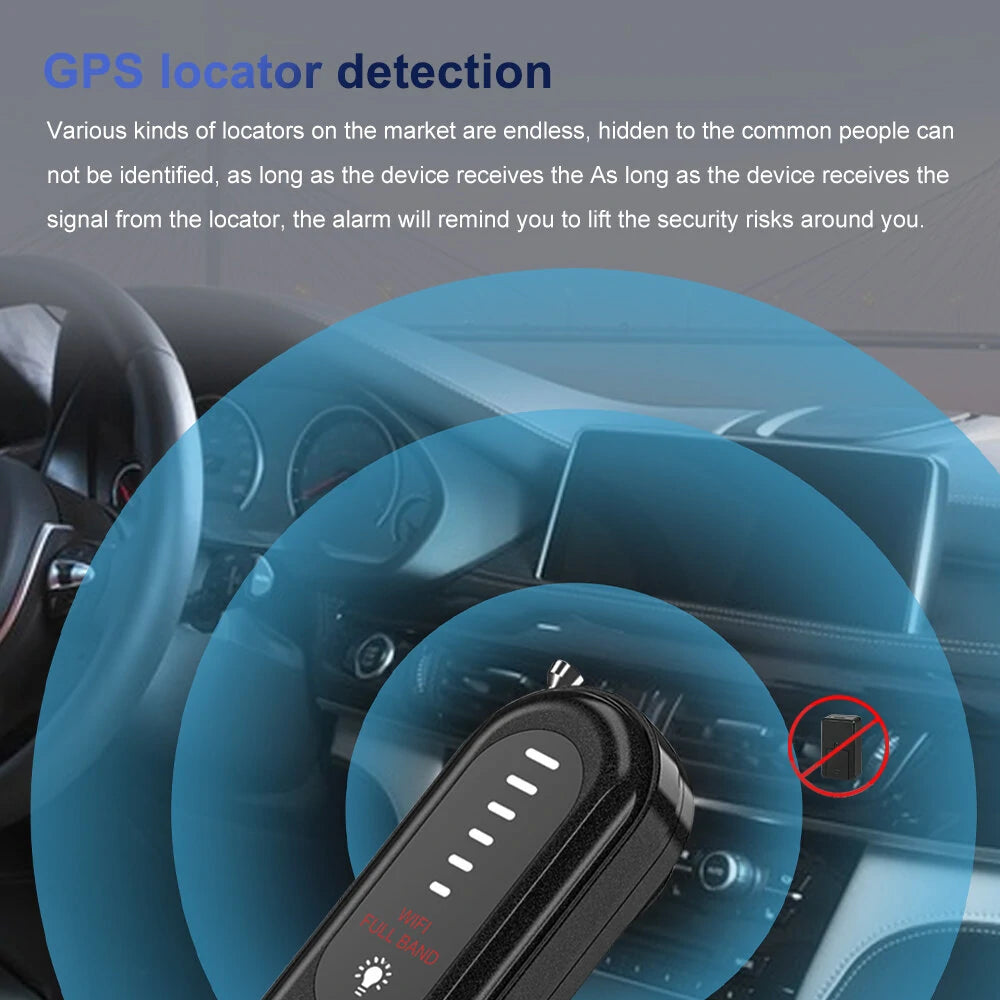 Wireless WiFi Camera Detectors - Full Band Signal Detection Anti-Surveillance Device for Car, Home, Hotel, Office, Travel