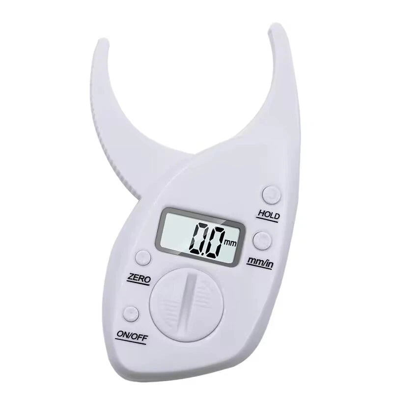 LCD Digital Body Fat Caliper - Accurate Skinfold Measurement Fitness Tool