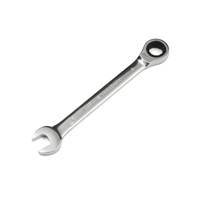 Raitool™ HT01 Metric Ratchet Spanner Wrench, Chrome Vanadium Steel, 6-32mm Fixed Head