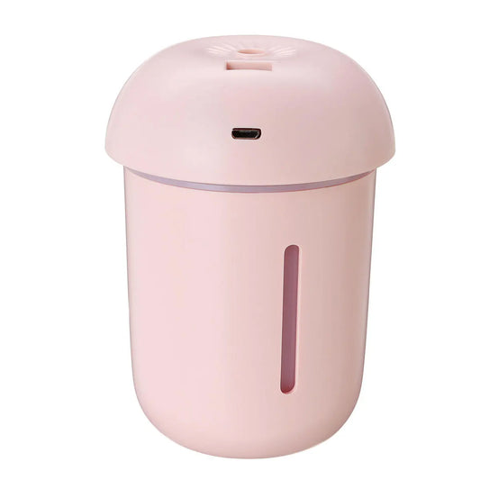 USB 5V 2W 200mL Mushroom Night Light Humidifier with Air Purifier and Water Meter Fan