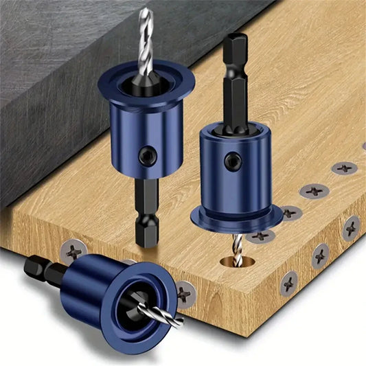 Adjustable Depth 1/4 Inch Shank Countersink Drill Bit for Woodworking