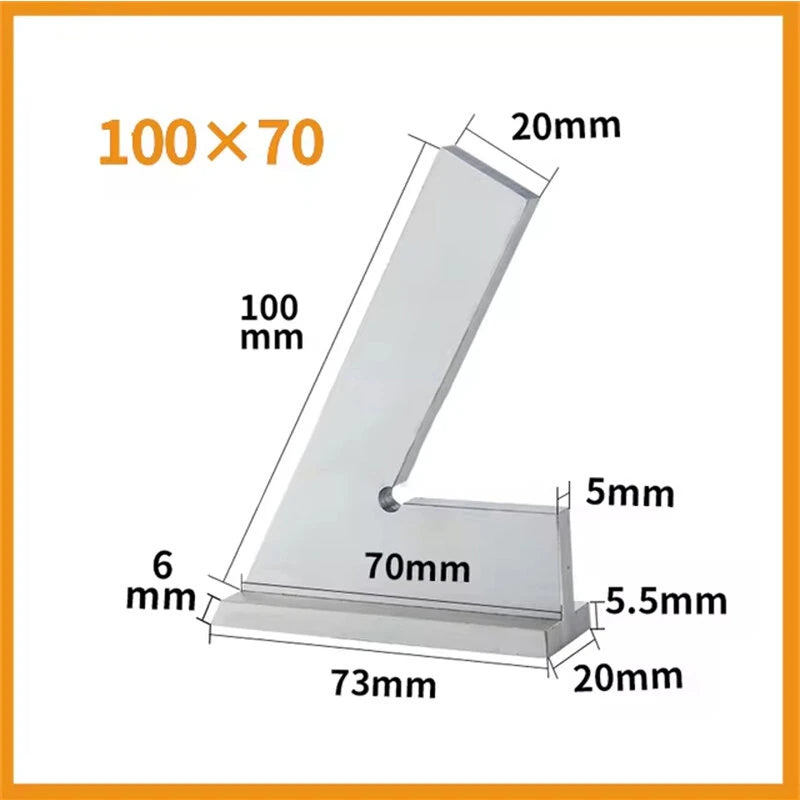 60° Angle Ruler with Seat - ETOPOO Machinist Carpenter Engineer Measuring Tool