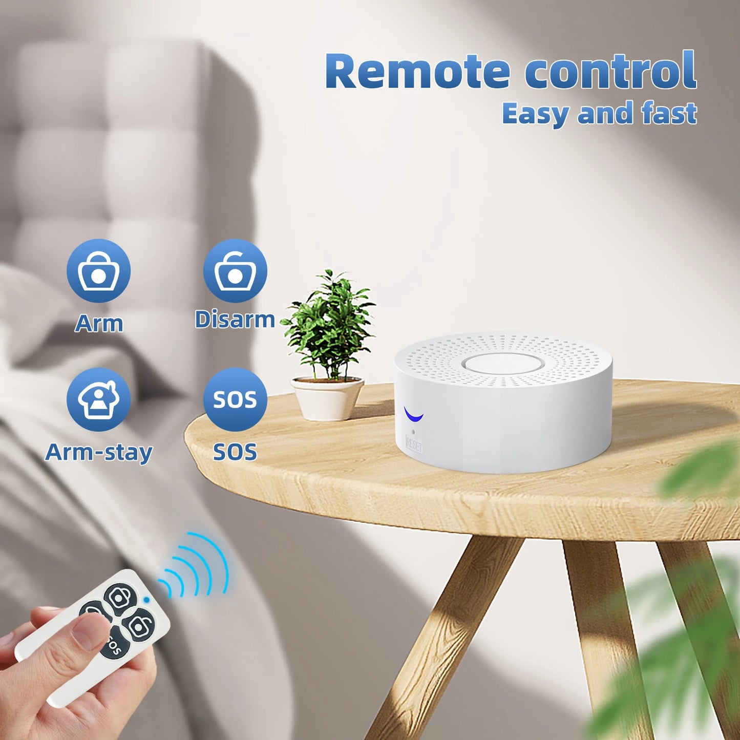 Smart Wireless WiFi Door Alarm System with Phone App Alerts, Compatible with Alexa & Google for DIY Home Security